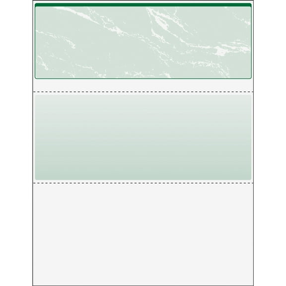 Docugard Security Business Checks, 1RM-CT, Marble Top-Green