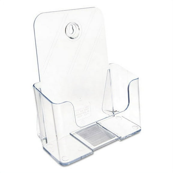 Docuholder For Countertop/wall-Mount, Booklet Size, 6.5w X 3.75d X 7.75h, Clear | Bundle of 10