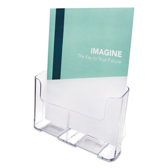 Docuholder For Countertop/wall-Mount, Magazine, 9.25w X 3.75d X 10.75h, Clear | Bundle of 2 Each