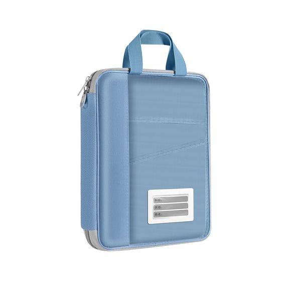 Document Bags Portfolio, Waterproof Business File Holder, for Travel Gear Organizer Report Electronics Accessories Blue
