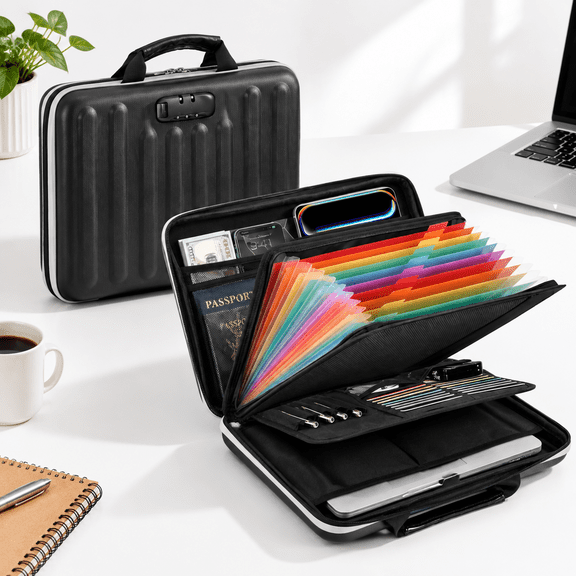 Document Box Waterproof Hard File Organizer With Lock