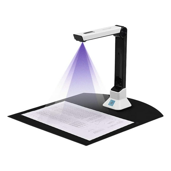 Document Camera For Teachers, Portable USB Document Camera Scanner With Stand 8MP HD A4 Format Doc Cam Photo Scanner ,High-Speed Capture