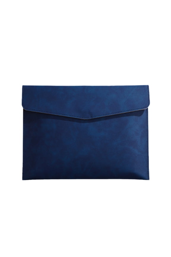 Document Holder with magnetic buckle Waterproof Portfolio Envelope Folder Case File Organizer for Paper Stationery Tablet Blue