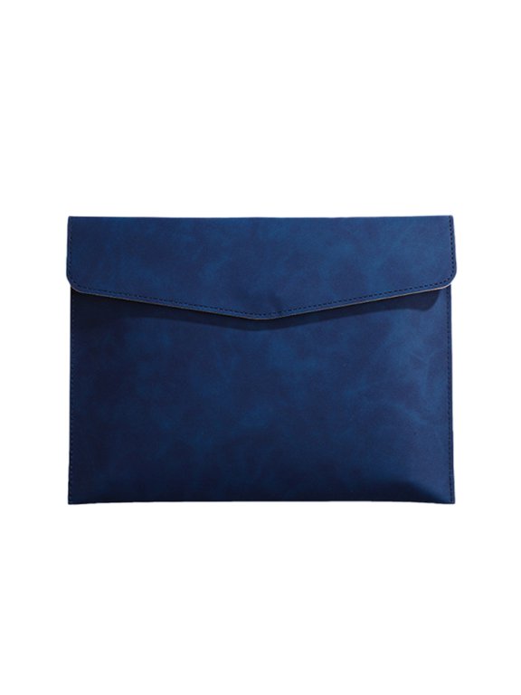 Document Holder with magnetic buckle Waterproof Portfolio Envelope Folder Case File Organizer for Paper Stationery Tablet Blue