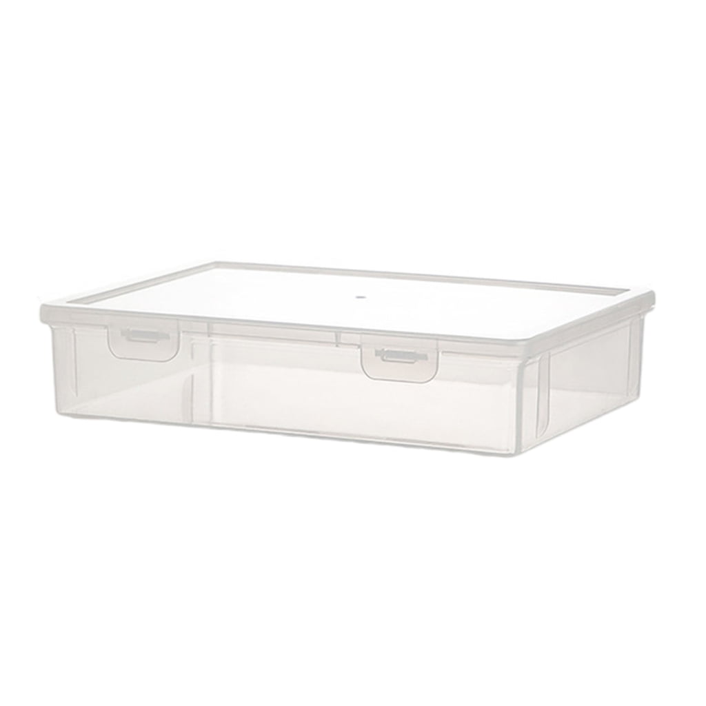 Document Organiser Double Buckles Closure Stackable Storage Box for ...