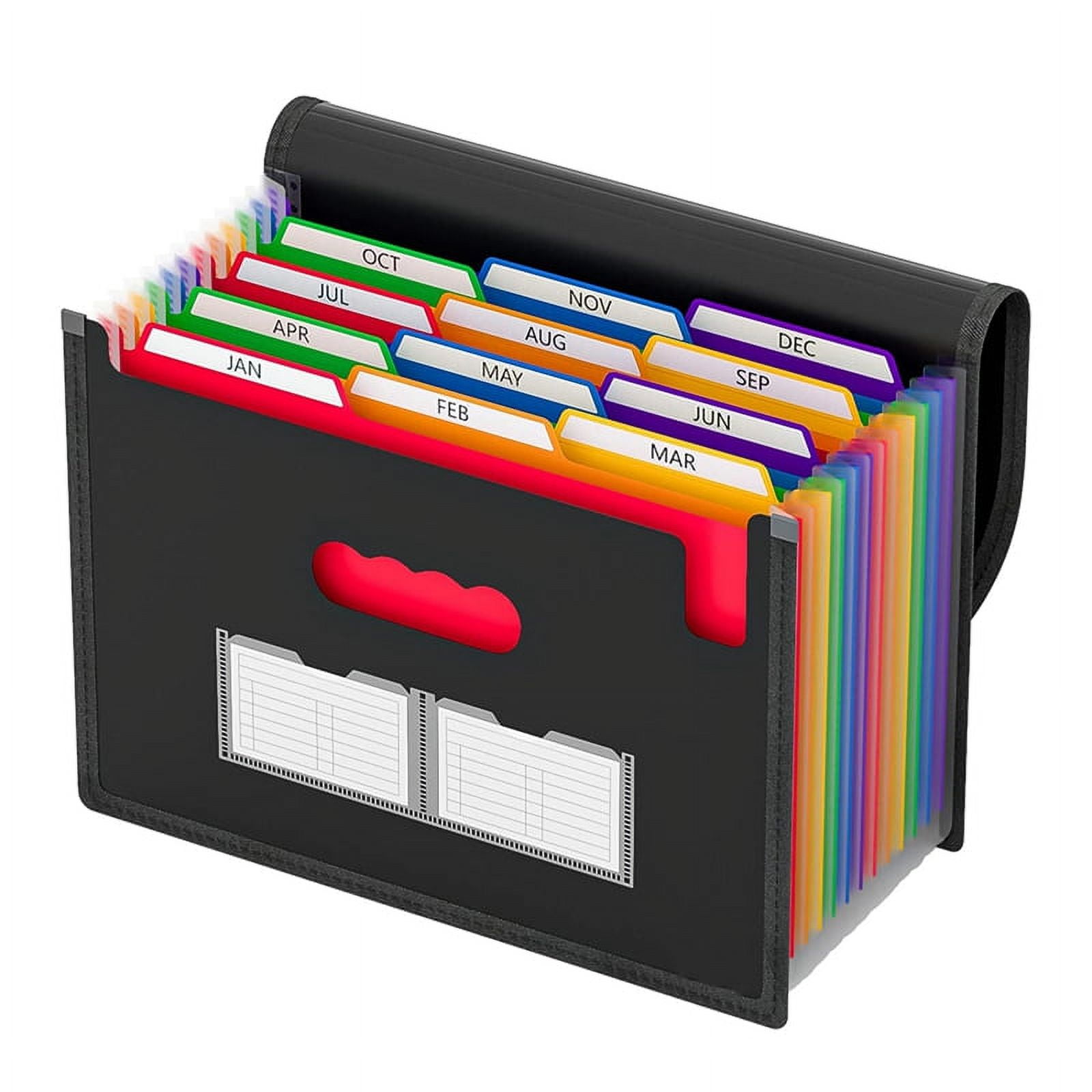 Document Organizer 13 Pockets Expanding Folder with Mesh Bag & Color 13