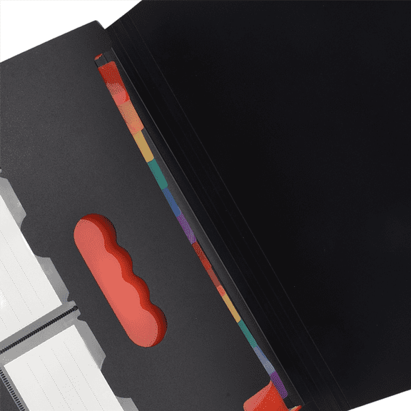 Document Organizer 13 Pockets Expanding Folder with Mesh Bag & Color Label Monthly Bill Receipt A4 Size