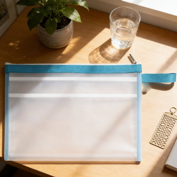 Document Organizer Bag, A4 Waterproof Portable File Pouch, Multi-Purpose Paper Storage Case, Durable Folder for Office,, Home & Document Storage Use