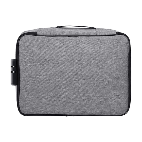 Document Organizer Bag with Combination Lock,Fireproof,Waterproof,Large Capacity 3-Layer,Passport,Certificate,Laptop Computer Storage Case,for Home,Office,Travel