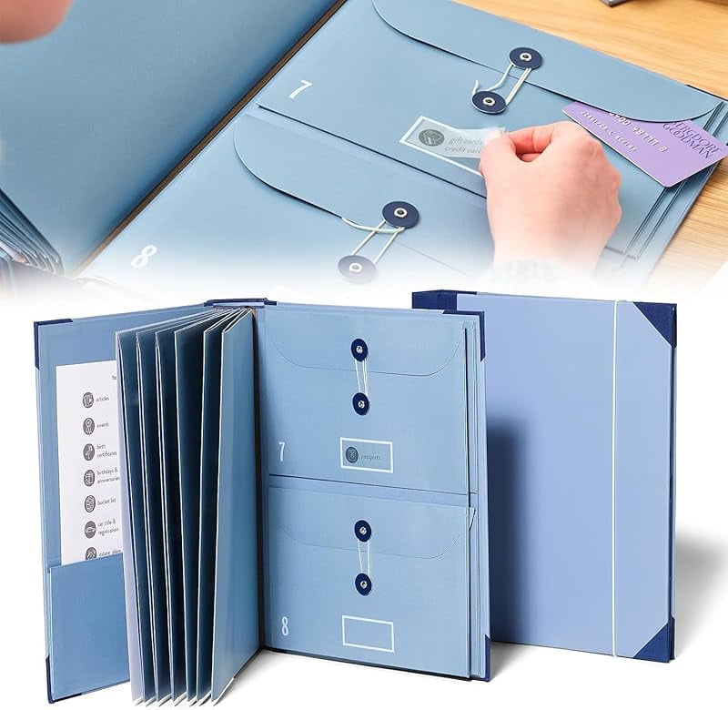 Life Organizer Binder - Document Storage For Important Papers & Records