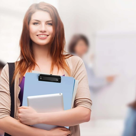 Document Organizer Office Supplies Thickened Writing Board Folder With Color Clips For Student Home School And Professional Use File Folders Letter Size