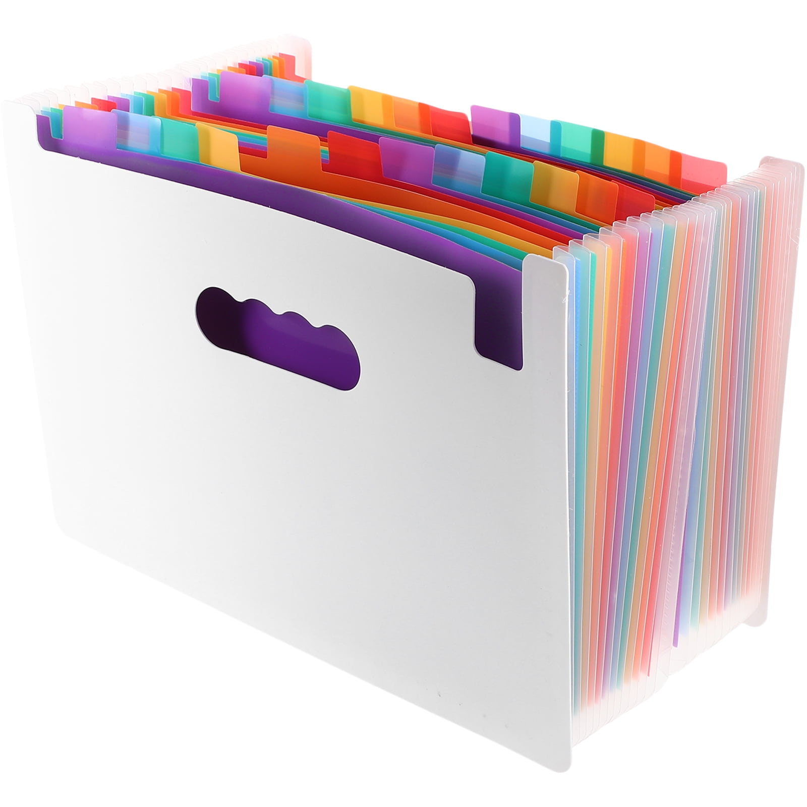 Document Stand Folders Receipt Folder Portable File Folder White Household File Folder Accordion