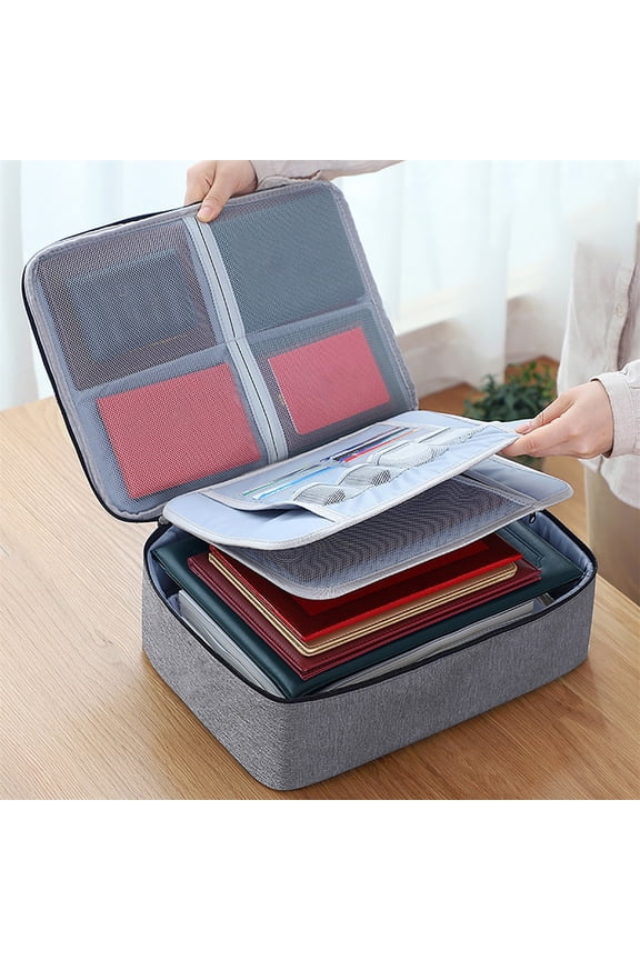 Document Storage Bag under $5! Yannianjz Document Organizer Bag, Fireproof Waterproof Passport Holder, Multi Layer Certificate Storage, Travel Document Bag, Important Papers Organizer