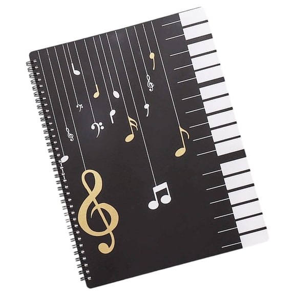 Document Storage Organizers File Folder 60 Pages Music Sheet File Paper Storage Folder for Sheet Music Placement