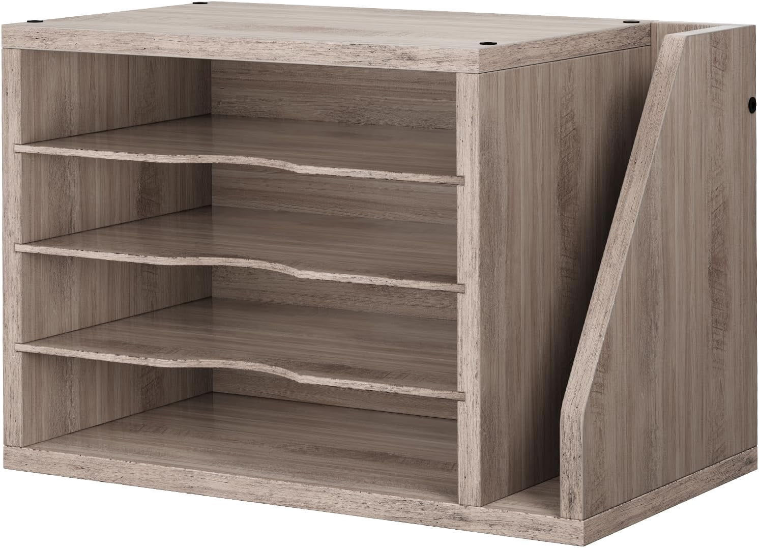 Document organizer desktop with adjustable shelves, used for sorting ...