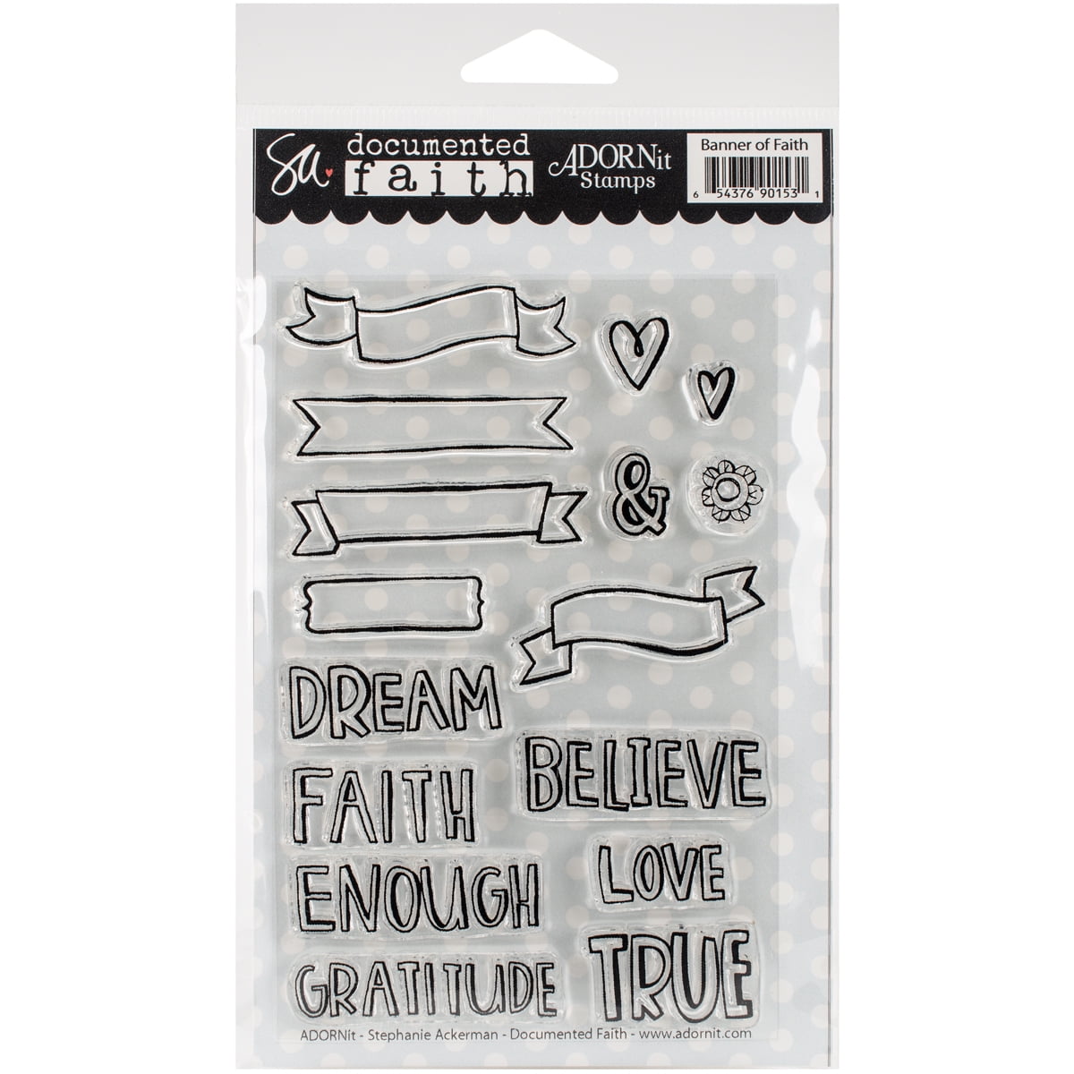 Documented Faith Clear Stamps 4"X6"-Banner Of Faith, Pk 1, Adorn-It ...