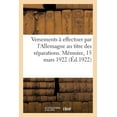 thumbnail image 1 of Documents Officiels Relatifs Au Montant Des Versements Effectuer Par L'allemagne, 1 of 1