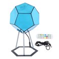 Dodecahedron Color Art Light,3D Infinity Mirror LED Night Light,7