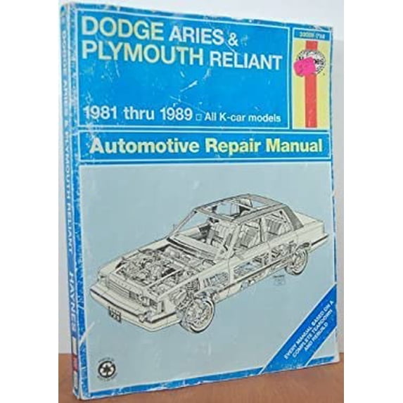 Pre-Owned Dodge Aries Plymouth Reliant: Automotive Repair Manual (Paperback) 1850107025 9781850107026