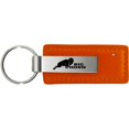 thumbnail image 1 of Dodge Big Horn Rectangular Leather Key chain (Orange), 1 of 2