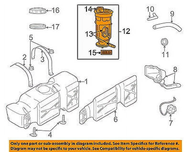 Dodge CHRYSLER OEM 0203 Ram 1500Fuel Pump RL072763AB