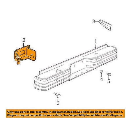 Dodge CHRYSLER OEM B250 Rear Bumper-Step Bumper Support Bracket Left 55076399