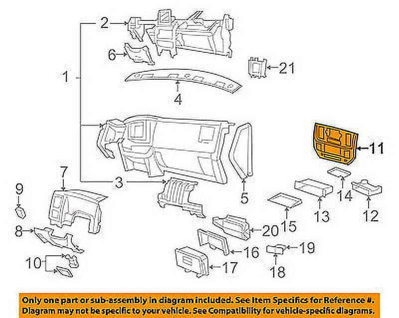 Dodge CHRYSLER OEM Ram 2500 Instrument Panel DashCenter Bezel Trim