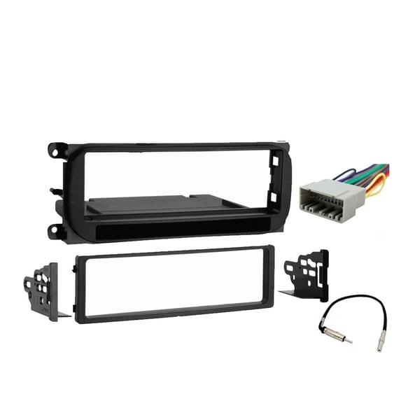 Fits Dodge Caravan Grand Caravan 2001 Metra Single DIN Dash Kit with Harmony Radio Harness