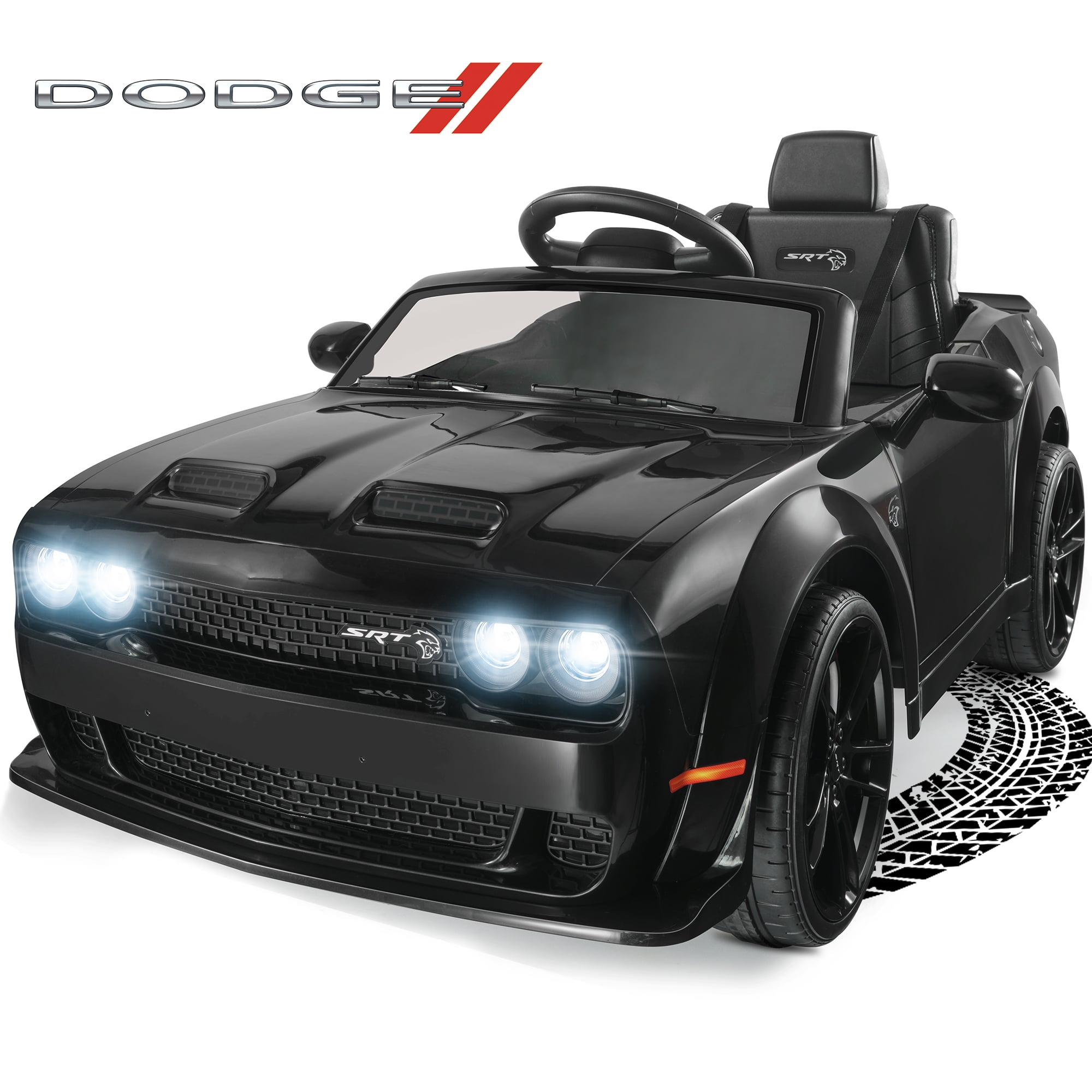 Dodge Challenger 12 V Powered Ride On Car with Remote Control, SRT