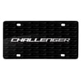 thumbnail image 1 of Dodge Challenger 3D Logo on Logo Pattern Black Aluminum License Plate, 1 of 6