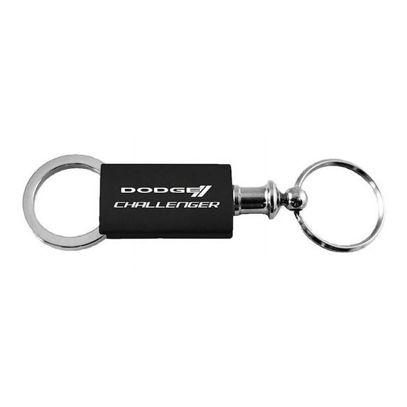Dodge Challenger Anodized Aluminum Valet Key Fob (Black)