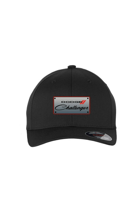 Dodge Challenger Black Flex Fit Hat - Adult Size