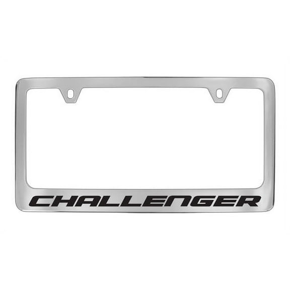 Dodge Challenger Chrome Plated Metal License Plate Frame Holder