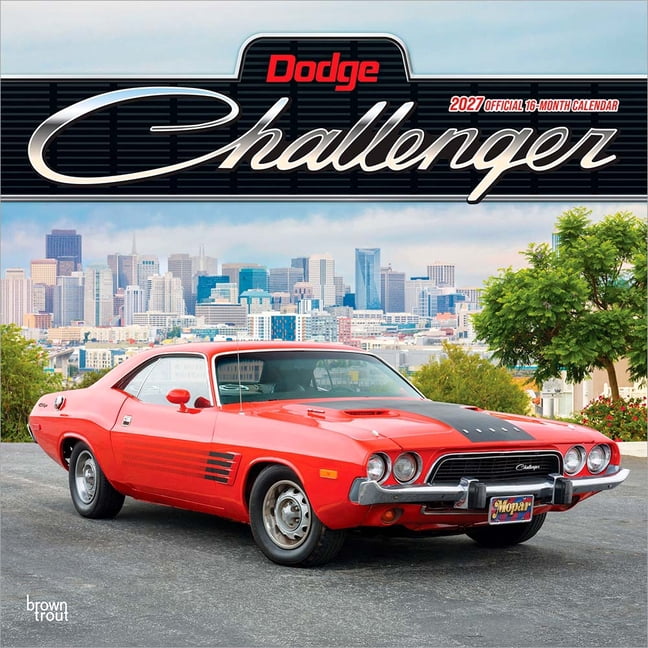 Dodge Challenger Official 2027 12 X 24 Inch (Hanging) Monthly Square Wall Calendar Plastic-Free, (Paperback)
