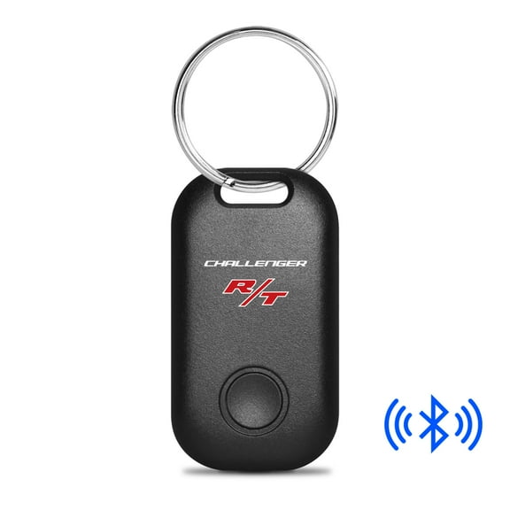 Dodge Challenger R/T Black Bluetooth Key Finder Tracking Device Key Chain