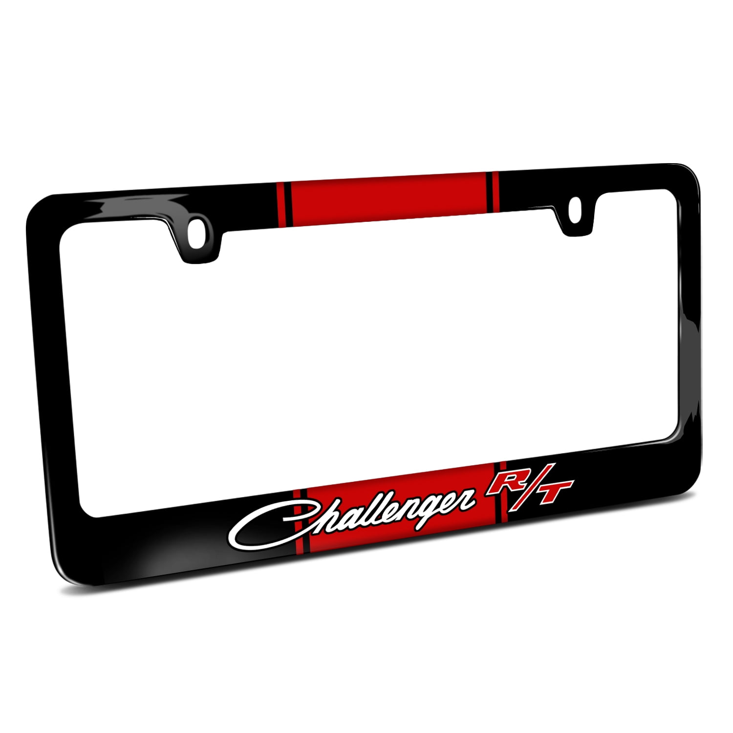 Dodge Challenger R/T Classic Racing Stripe Black Metal License