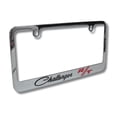 thumbnail image 1 of Dodge Challenger R/T Logo Chrome Brass License Plate Frame Official Licensed, 1 of 3