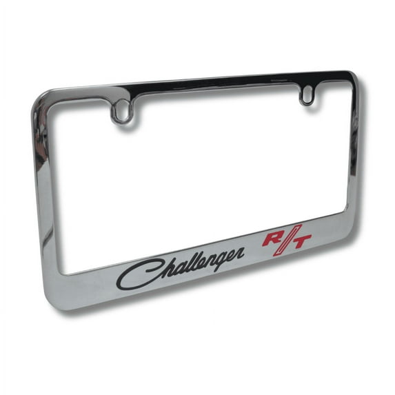 Dodge Challenger R/T Logo Chrome Brass License Plate Frame Official Licensed