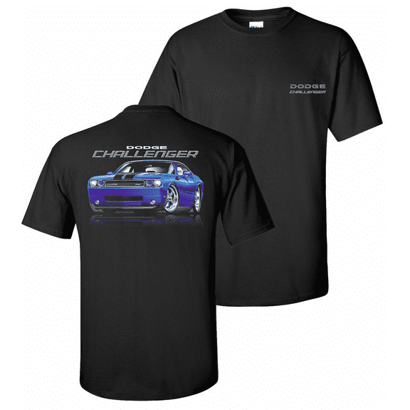Dodge Challenger SRT Black Cotton T-Shirt - XX Large