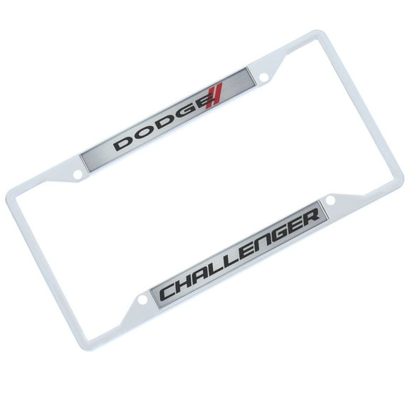 Dodge Challenger with Stripes License Plate Frame