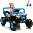 thumbnail image 1 of iRerts 12V Electric Ride on UTV, Powered Ride on Cars with Parent Remote Control, LED Lights, Music Player, Front Shock Absorbers, Ride on Toys for Kids Boys Girls Ages 3-4, Blue, 1 of 8
