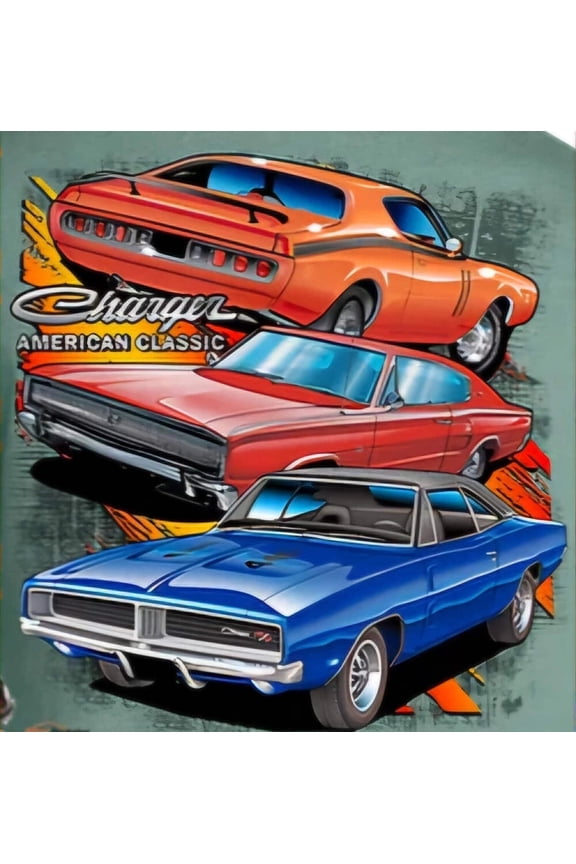 Dodge Charger 3 Generations Men's T Shirt Johny Rockstar Brand