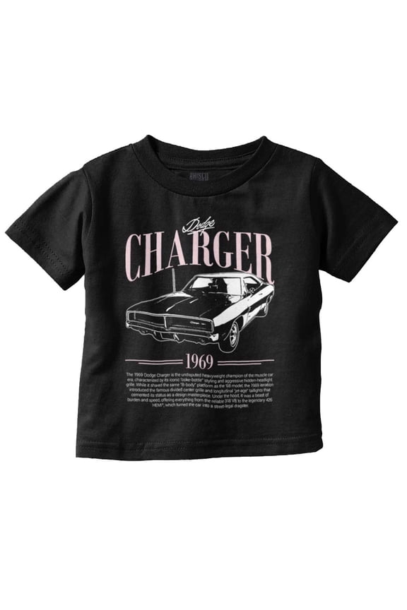Dodge Charger Champion Muscle Car Toddler Boy Girl T Shirt Infant Toddler Brisco Brands 4T