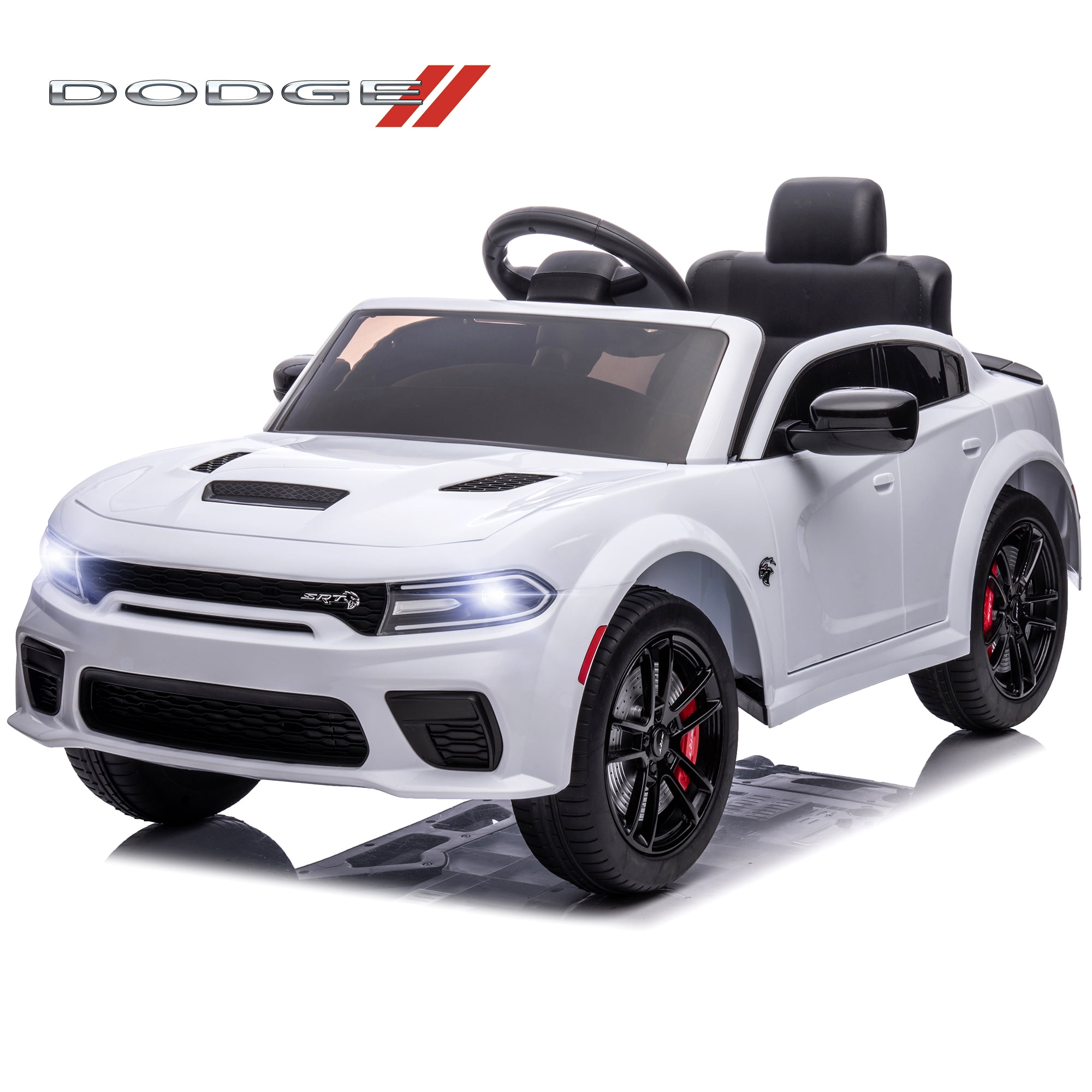 Dodge Charger Electric Ride on Car Toys for Boys, 12V Battery Powered