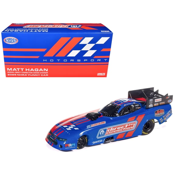 Dodge Charger NHRA Funny Car Matt Hagan "MOPAR Direct Connection" (2025) Limited Edition 1/24 Diecast Model Car Auto World