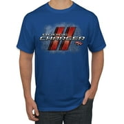 Dodge Charger R/T Classic Retro Racing Logo Emblem | Mens Cars and Trucks Graphic T-Shirt, Royal, 3XL