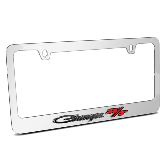 Dodge Charger R/T Classic in 3D American-Made Mirror Chrome Metal License Plate Frame