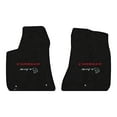 thumbnail image 1 of Lloyd Mats LogoMat Custom-Fit 2PC Carpet Floor Mats for 2015-2023 Dodge Charger RWD, Charcoal, 1 of 4