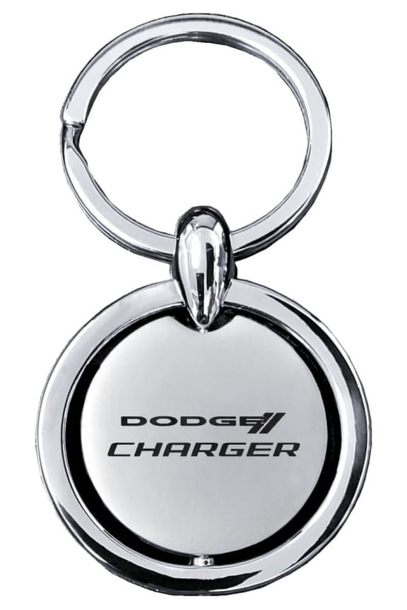Dodge Charger Revolver Key Chain (Silver)