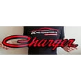 thumbnail image 1 of Dodge Charger Script Steel Sign - Red, 1 of 8